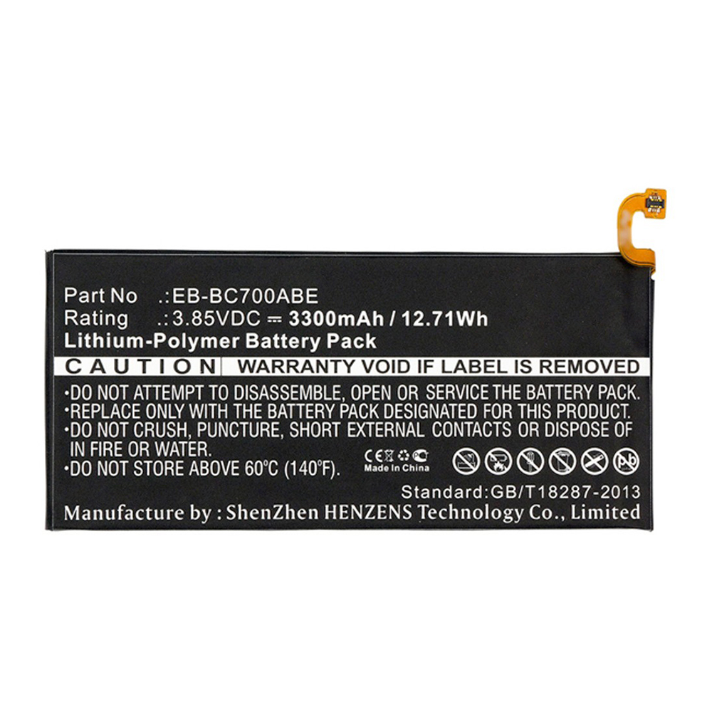 Synergy Digital Cell Phone Battery, Compatible with Samsung EB-BC700ABA Cell Phone Battery (Li-Pol, 3.85V, 3300mAh)