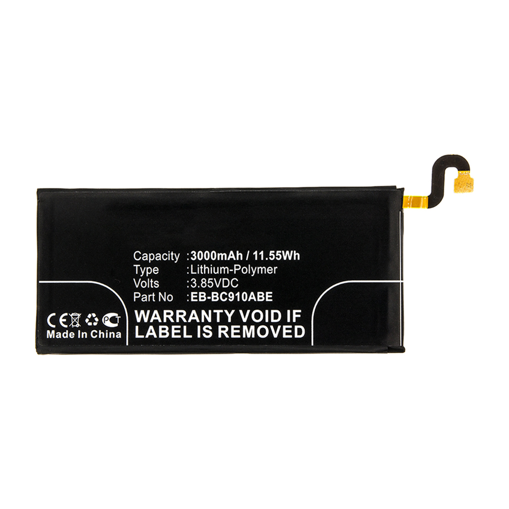 Synergy Digital Cell Phone Battery, Compatible with Samsung EB-BC910ABE Cell Phone Battery (Li-Pol, 3.85V, 3000mAh)