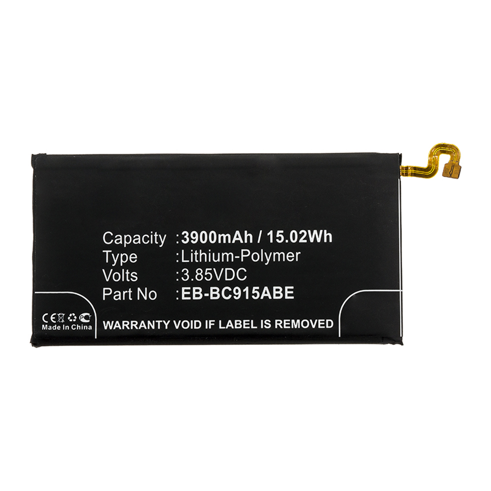 Synergy Digital Cell Phone Battery, Compatible with Samsung EB-BC915ABE Cell Phone Battery (Li-Pol, 3.85V, 3900mAh)