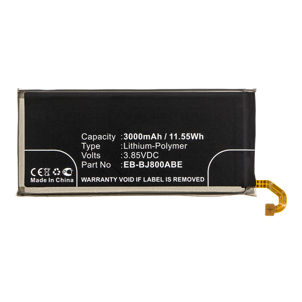Synergy Digital Cell Phone Battery, Compatible with Samsung EB-BJ800ABE Cell Phone Battery (Li-Pol, 3.85V, 3000mAh)