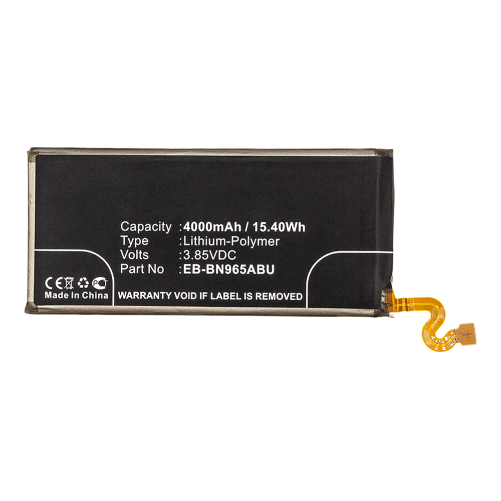 Synergy Digital Cell Phone Battery, Compatible with Samsung EB-BN965ABE Cell Phone Battery (Li-Pol, 3.85V, 4000mAh)