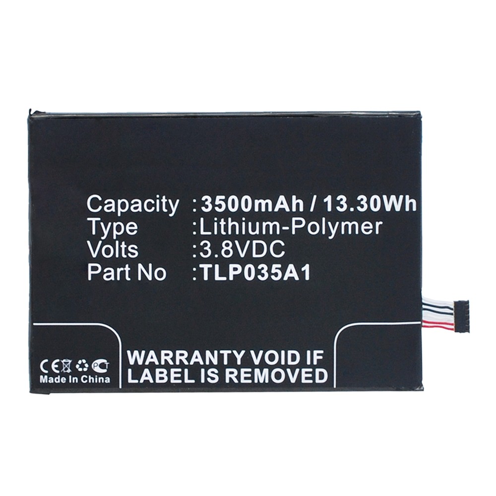 Synergy Digital Cell Phone Battery, Compatible with TCL TLP035A1 Cell Phone Battery (Li-Pol, 3.8V, 3500mAh)