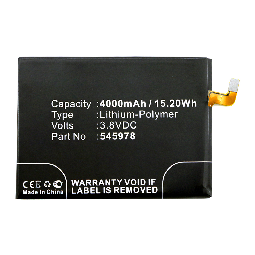 Synergy Digital Cell Phone Battery, Compatible with ZTE ICP51/59/78SA Cell Phone Battery (Li-Pol, 3.8V, 4000mAh)