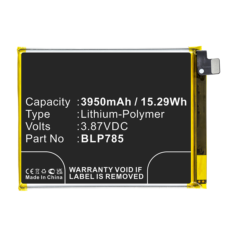 Synergy Digital Cell Phone Battery, Compatible with BLP785 Cell Phone Battery (3.87V, Li-Pol, 3950mAh)