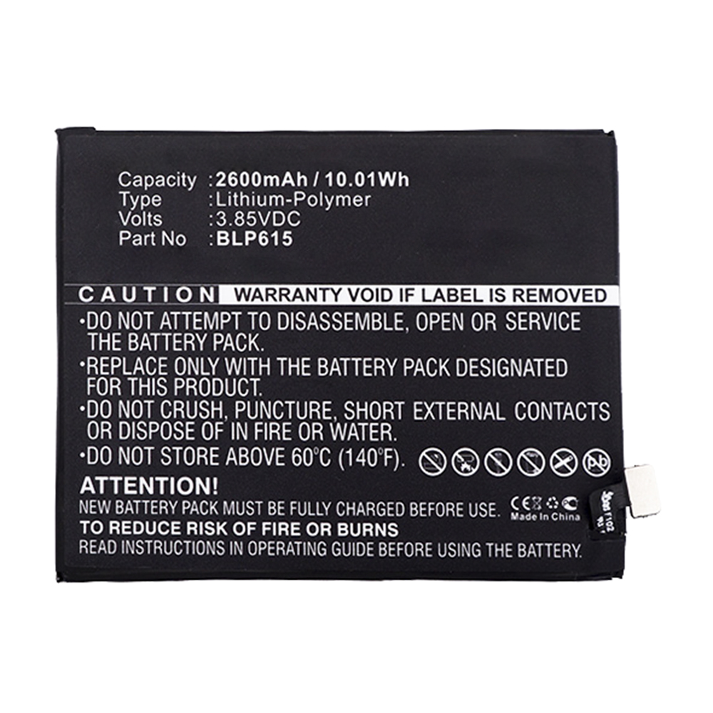 Synergy Digital Cell Phone Battery, Compatible with BLP615 Cell Phone Battery (3.85V, Li-Pol, 2600mAh)