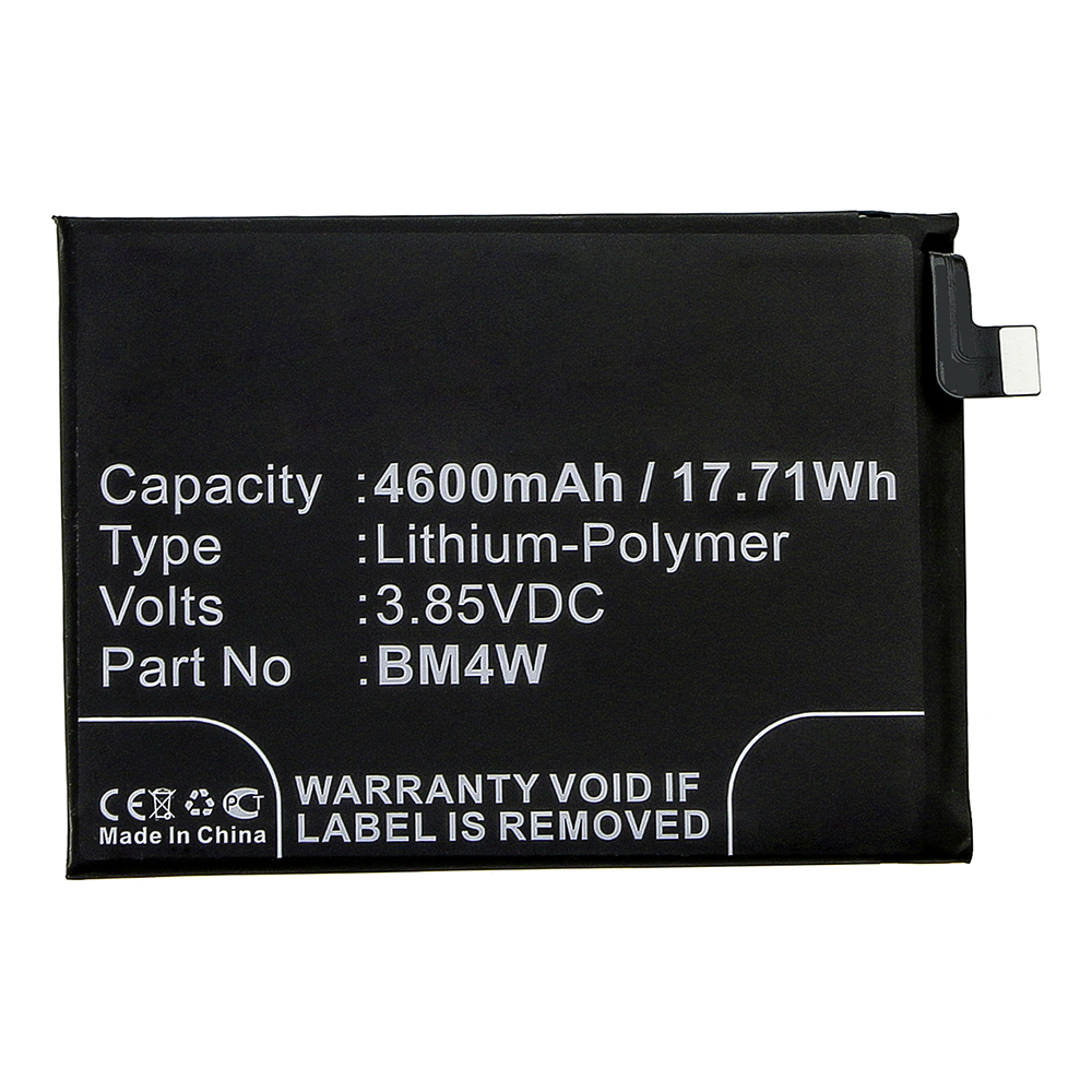 Synergy Digital Cell Phone Battery, Compatible with BM4W Cell Phone Battery (3.85V, Li-Pol, 4600mAh)