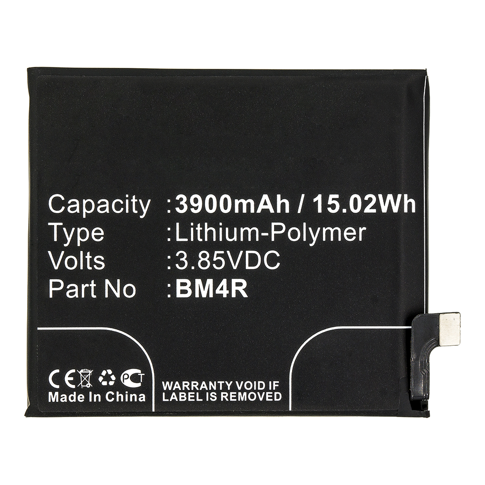 Synergy Digital Cell Phone Battery, Compatible with BM4R Cell Phone Battery (3.85V, Li-Pol, 3900mAh)