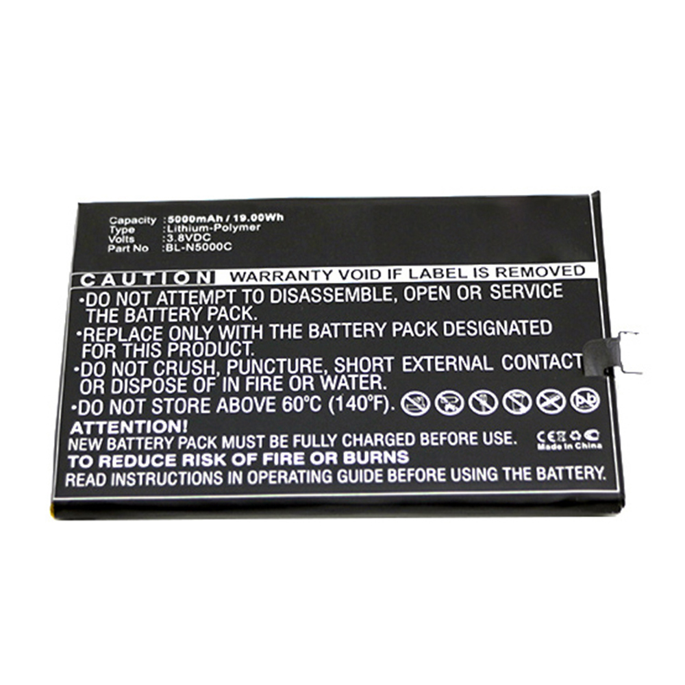 Synergy Digital Cell Phone Battery, Compatible with GIONEE BL-N5000C Cell Phone Battery (Li-Pol, 3.8V, 5000mAh)
