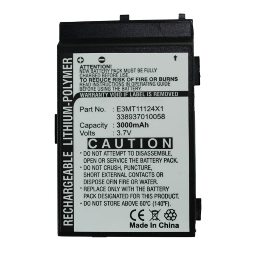 Synergy Digital Cell Phone Battery, Compatible with Mitac E3MT11124X1 Cell Phone Battery (Li-Pol, 3.7V, 3000mAh)