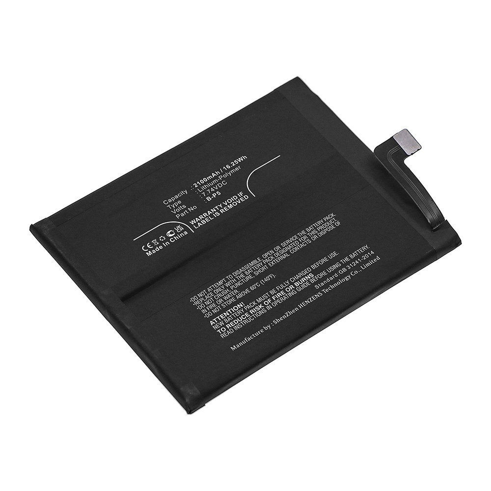 Synergy Digital Cell Phone Battery, Compatible with VIVO  B-P5 Cell Phone Battery (Li-Pol, 7.74V, 2100mAh)