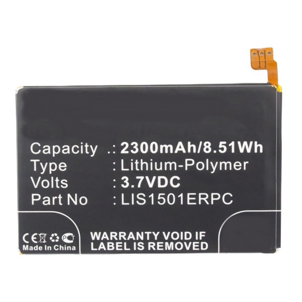 Synergy Digital Battery Compatible With Sony Ericsson 1264-3476.1 Cellphone Battery - (Li-Pol, 3.7V, 2300 mAh / 8.51Wh)