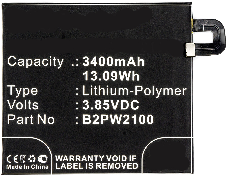 Synergy Digital Cell Phone Battery, Compatiable with Google 35H00263-00M, B2PW2100 Cell Phone Battery (3.85V, Li-Pol, 3400mAh)