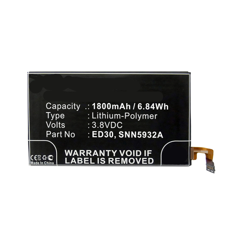 Synergy Digital Cell Phone Battery, Compatiable with Motorola ED30, SNN5932A Cell Phone Battery (3.8V, Li-Pol, 1800mAh)