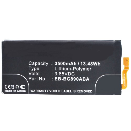 Synergy Digital Cell Phone Battery, Compatiable with Samsung EB-BG890ABA Cell Phone Battery (3.85V, Li-Pol, 3500mAh)