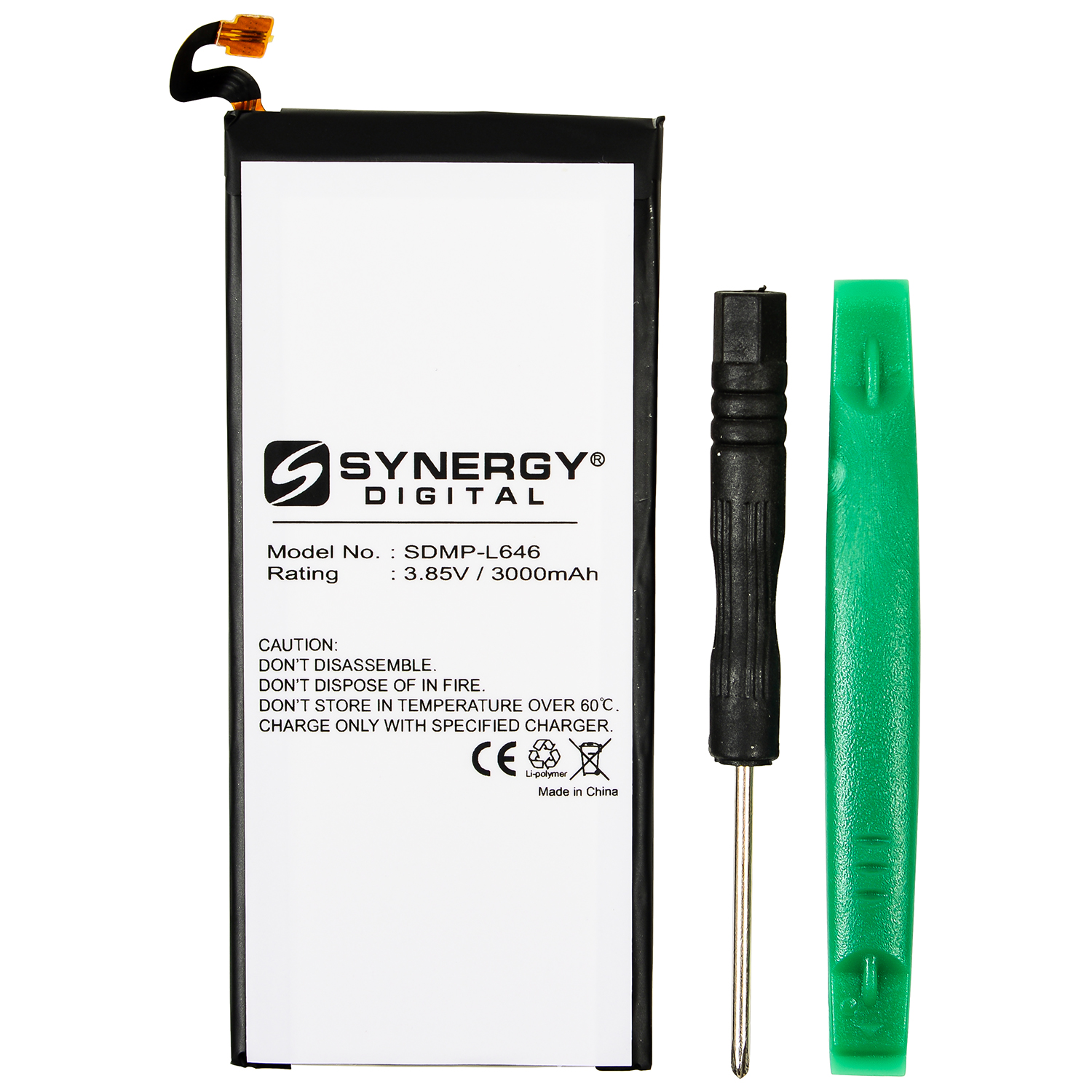 SDMP-P646 Ultra High Capacity (Li-Pol 3.85V 3000mAh) Battery - Replacement For Samsung EB-BG928ABE Cellphone Battery - Installation tools included