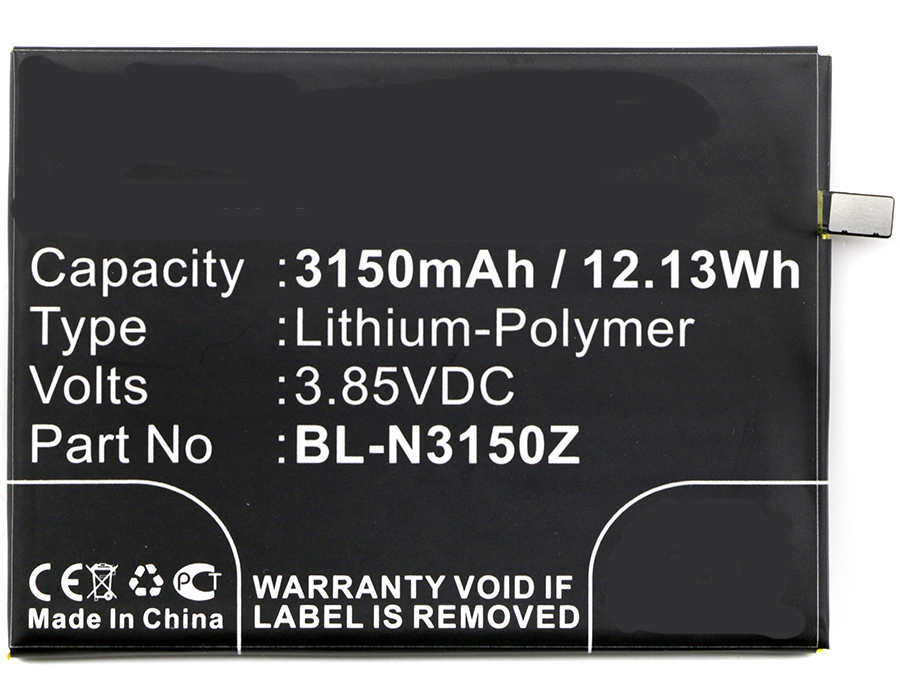 Synergy Digital Cell Phone Battery, Compatiable with BLU BL-N3150Z Cell Phone Battery (3.85V, Li-Pol, 3150mAh)