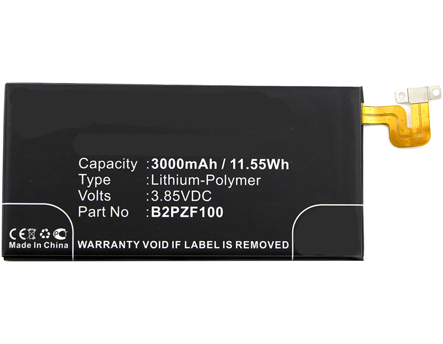 Synergy Digital Cell Phone Battery, Compatible with HTC 35H00269-00M, B2PZF100 Cell Phone Battery (3.85V, Li-Pol, 3000mAh)
