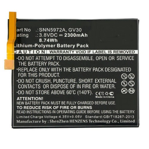 Synergy Digital Cell Phone Battery, Compatiable with Motorola GV30, SNN5972A Cell Phone Battery (3.8V, Li-Pol, 2300mAh)
