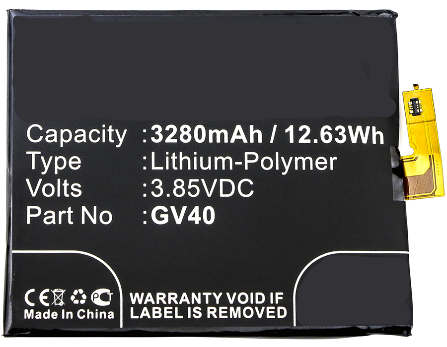 Synergy Digital Cell Phone Battery, Compatiable with Motorola GV40, SNN5968A Cell Phone Battery (3.85V, Li-Pol, 3280mAh)