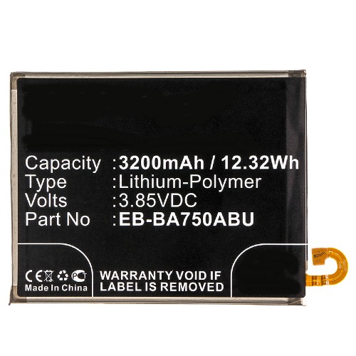 Synergy Digital Cell Phone Battery, Compatiable with Samsung EB-BA750ABU, GH82-18027A Cell Phone Battery (3.85V, Li-Pol, 3200mAh)
