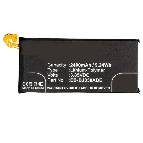 Synergy Digital Cell Phone Battery, Compatible with Samsung EB-BJ330ABE Cell Phone Battery (3.85V, Li-Pol, 2400mAh)