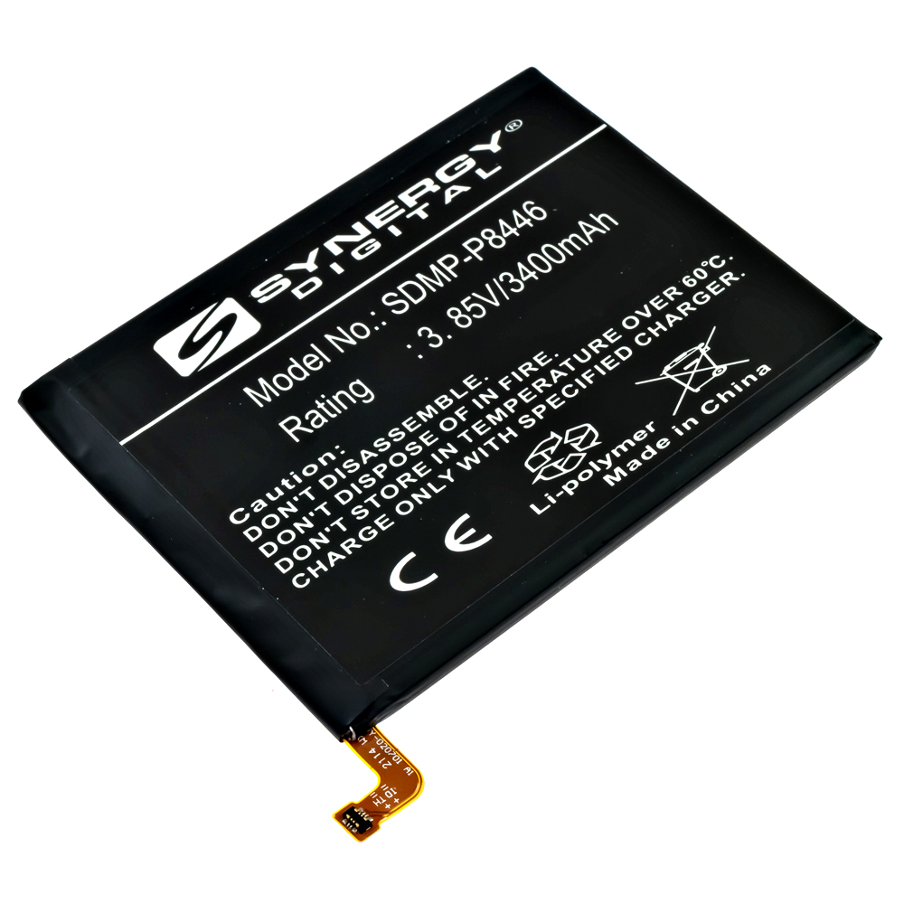 Synergy Digital Cell Phone Battery, Compatible with ZTE Li3934T44P8h876744 Cell Phone Battery (3.85V, Li-Pol, 3400mAh)