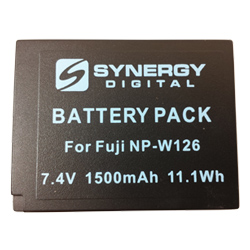 SDNPW126 Lithium-ion Battery - Ultra High Capacity (7.4V 1500 mAh) - Replacement for the Fuji NP-W126 Camera Battery
