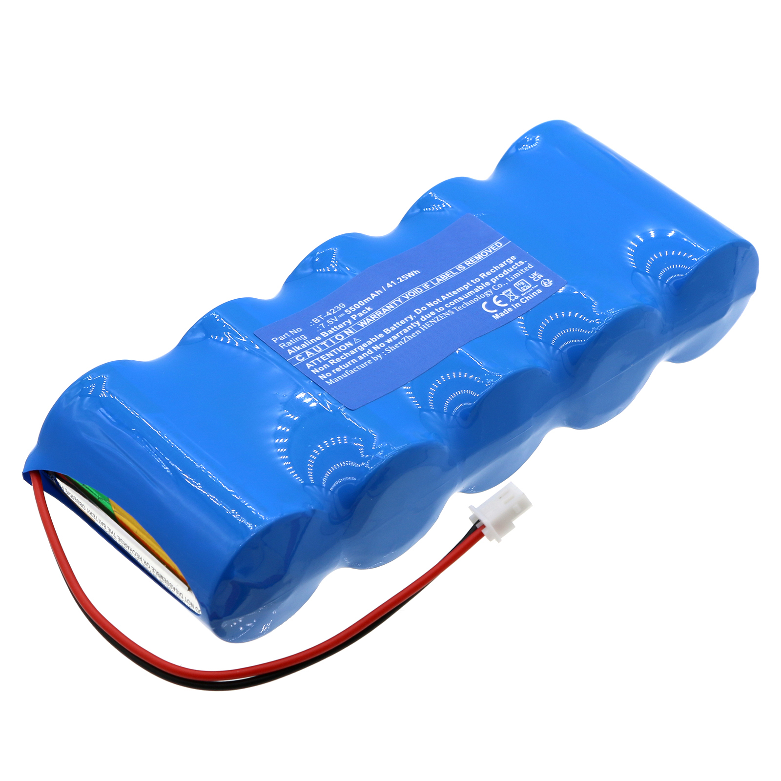 Synergy Digital Alarm System Battery, Compatible with Bticino BT-4239 Alarm System Battery (Alkaline, 7.5V, 5500mAh)