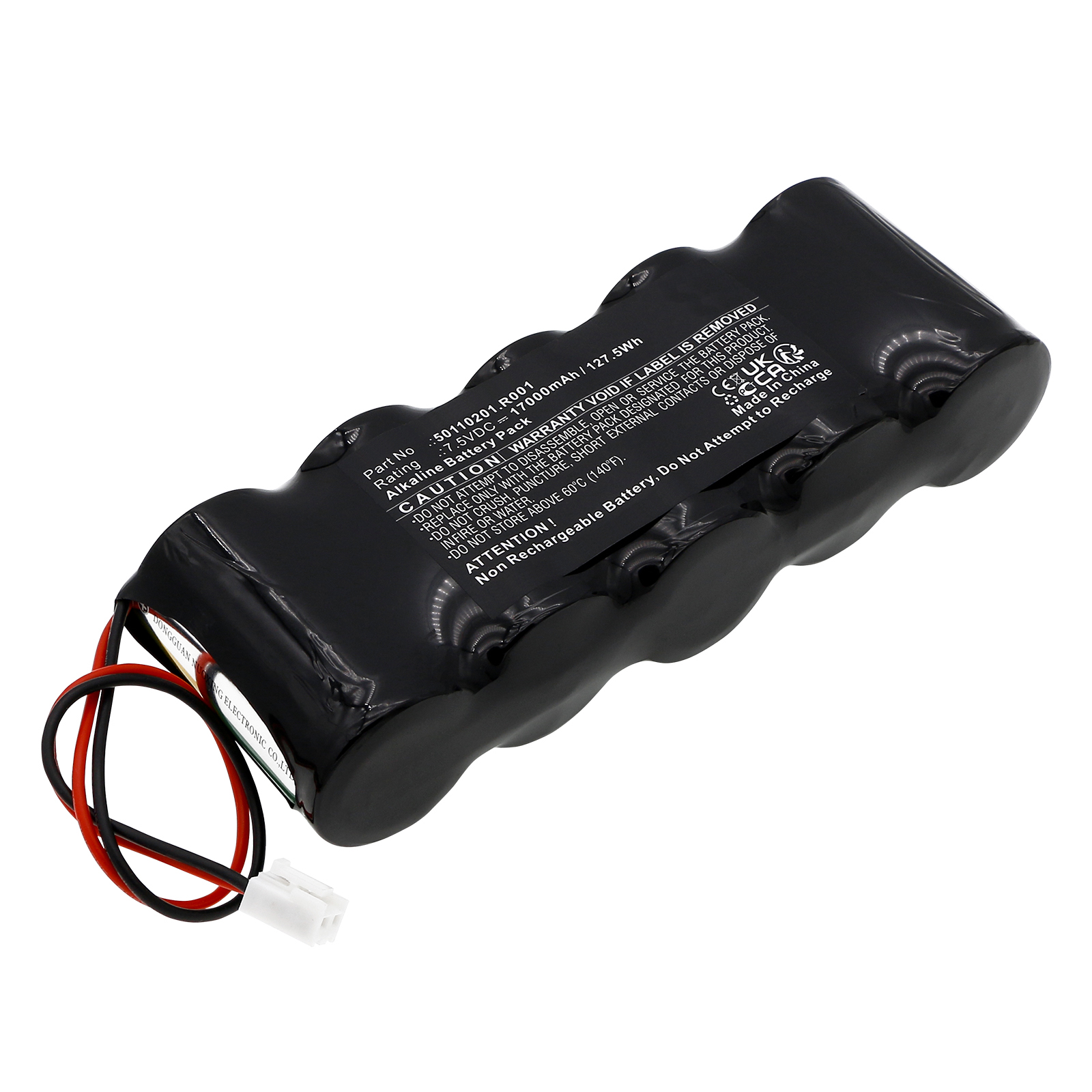Synergy Digital Alarm System Battery, Compatible with Venitem 50110201.R001 Alarm System Battery (Alkaline, 7.5V, 17000mAh)