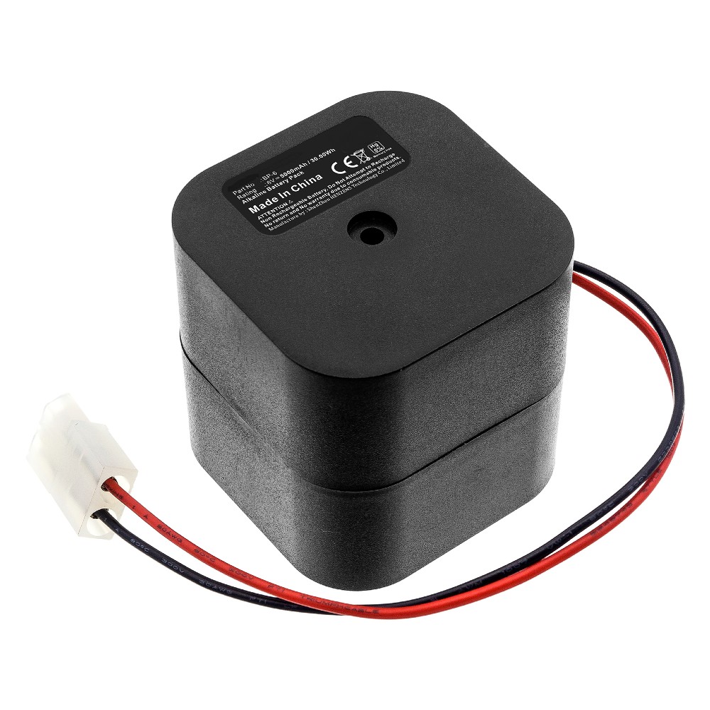 Synergy Digital Alarm System Battery, Compatible with Alarm Lock BP-6 Alarm System Battery (Alkaline, 6V, 5000mAh)
