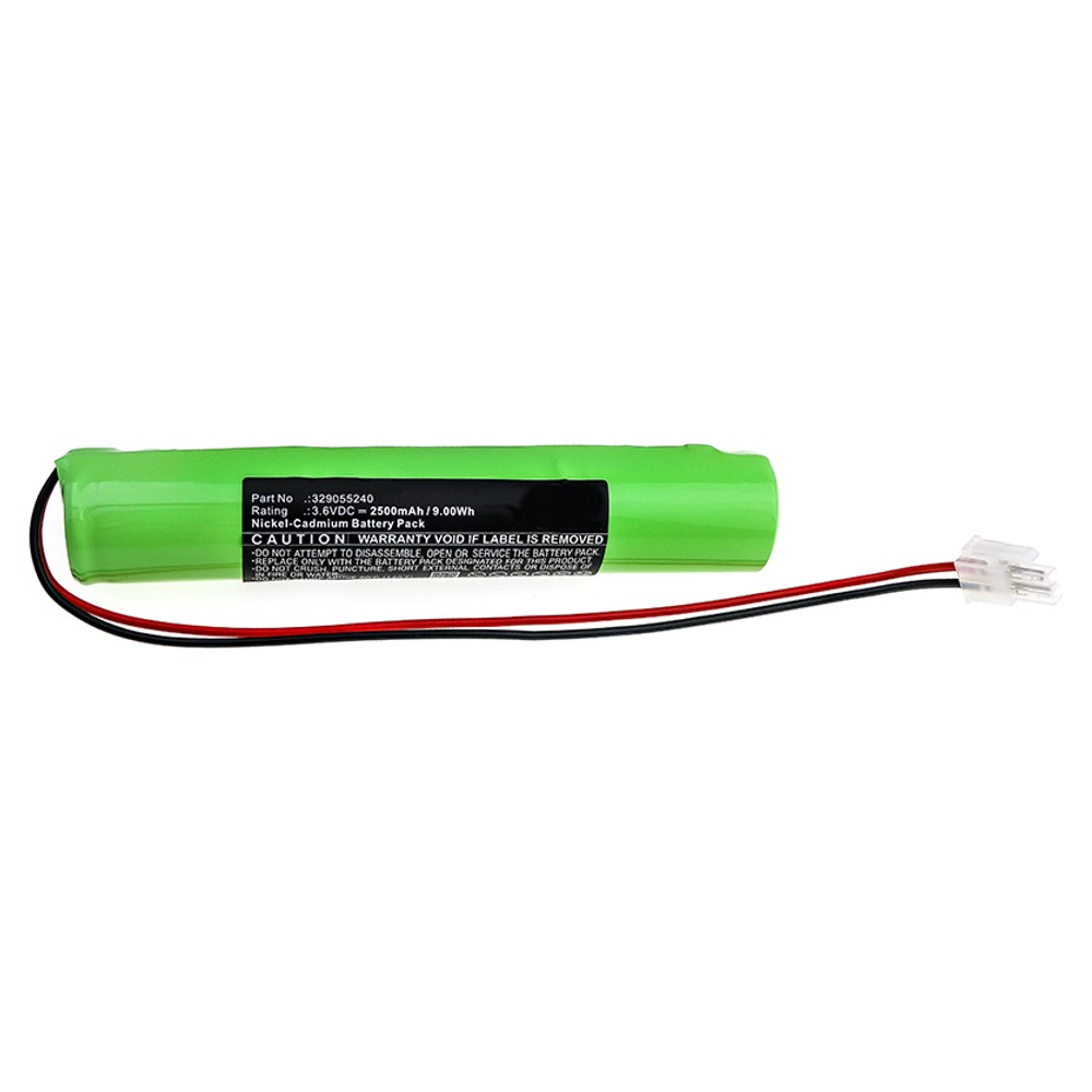 Synergy Digital Emergency Lighting Battery, Compatible with BAES 329055240 Emergency Lighting Battery (Ni-CD, 3.6V, 2500mAh)
