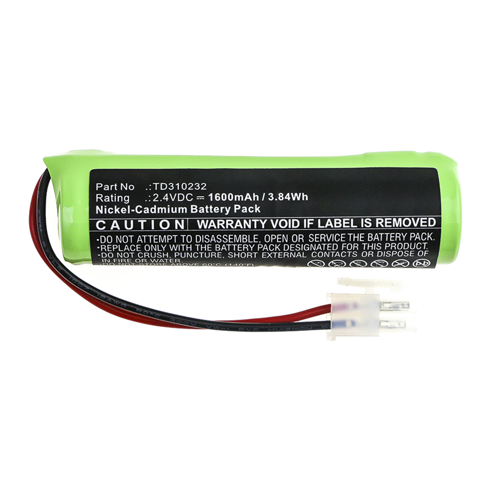 Synergy Digital Emergency Lighting Battery, Compatible with Schneider TD310232 Emergency Lighting Battery (Ni-CD, 2.4V, 1600mAh)