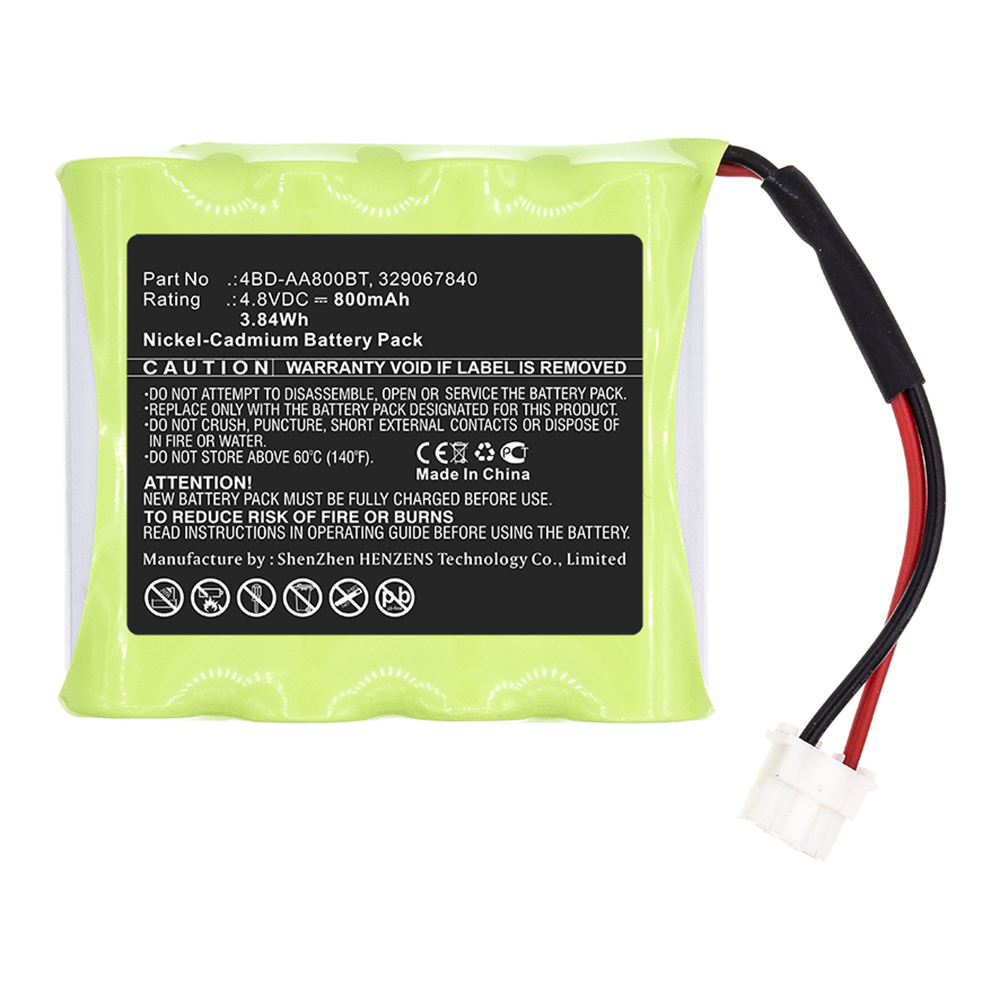 Synergy Digital Emergency Lighting Battery, Compatible with Schneider 329067840 Emergency Lighting Battery (Ni-CD, 4.8V, 800mAh)