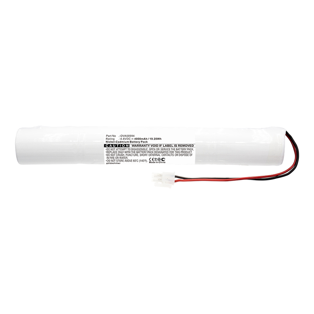 Synergy Digital Emergency Lighting Battery, Compatible with Schneider OVA58994 Emergency Lighting Battery (Ni-CD, 4.8V, 4000mAh)