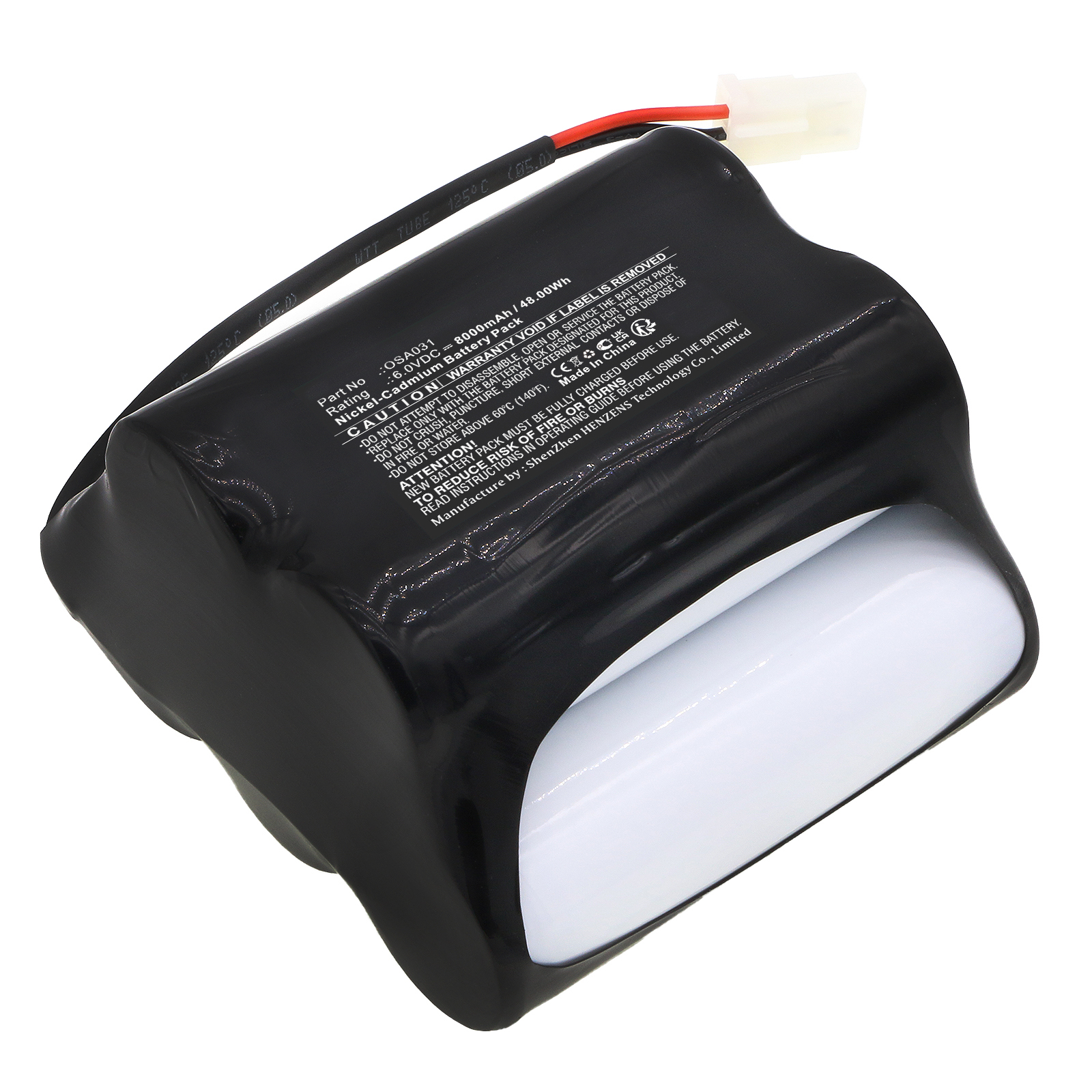 Synergy Digital Emergency Lighting Battery, Compatible with PowerSonic OSA031 Emergency Lighting Battery (Ni-CD, 6V, 8000mAh)