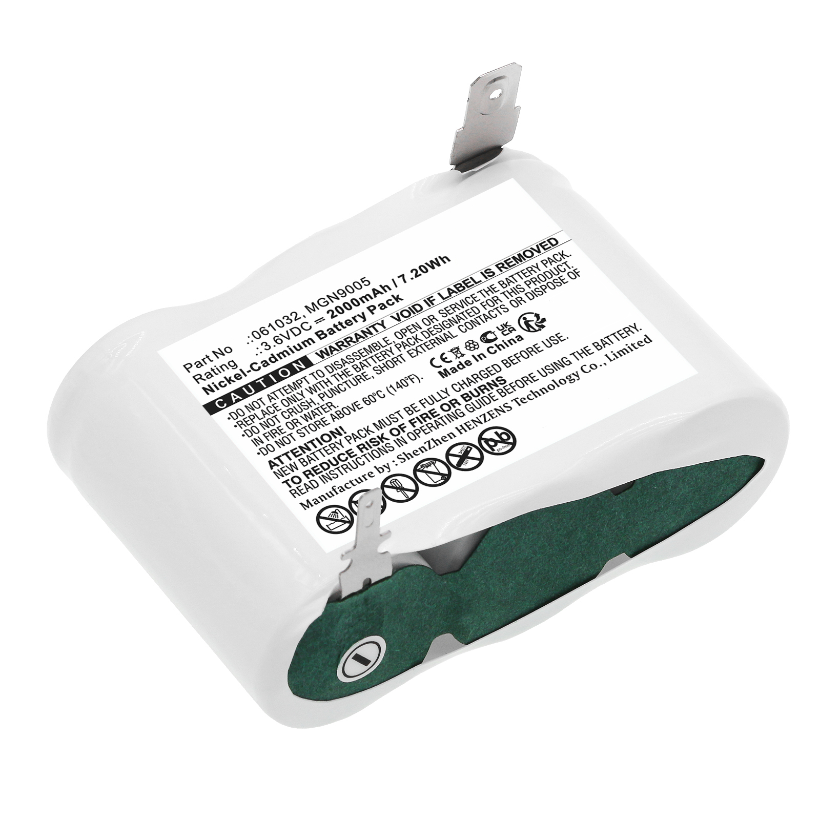 Synergy Digital Emergency Lighting Battery Compatible with Legrand MGN9005 Emergency Lighting Battery (Ni-CD, 3.6V, 2000mAh)