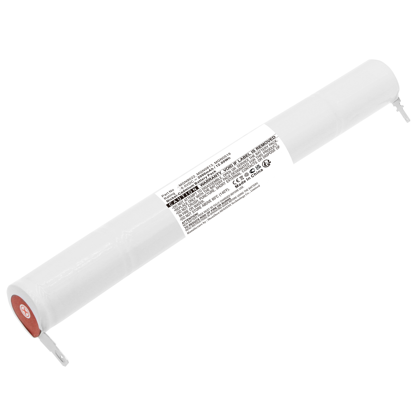 Synergy Digital Emergency Lighting Battery Compatible with URA MGN9022 Emergency Lighting Battery (Ni-CD, 6V, 2000mAh)