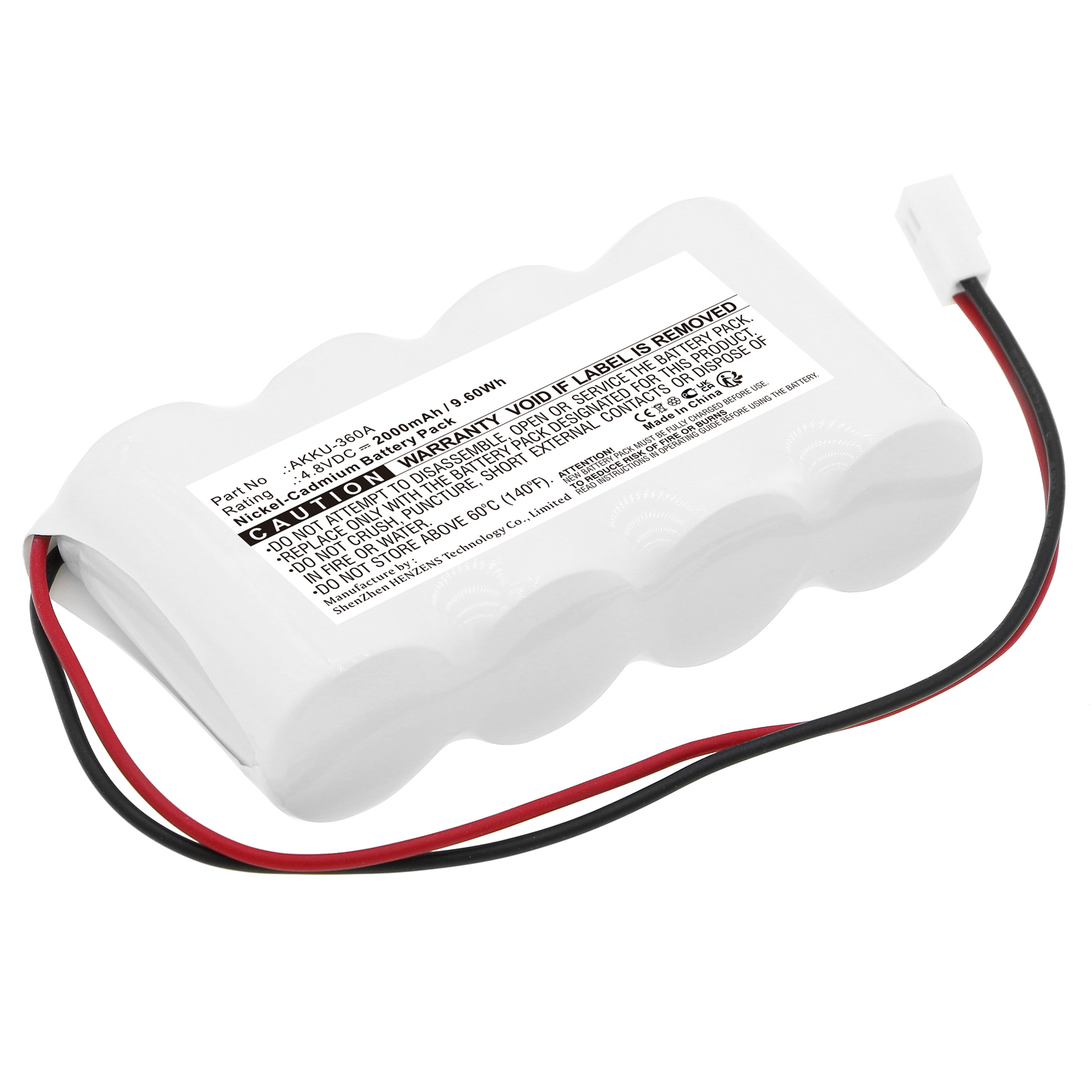 Synergy Digital Emergency Lighting Battery, Compatible with Indexa AKKU-360A Emergency Lighting Battery (Ni-CD, 4.8V, 2000mAh)