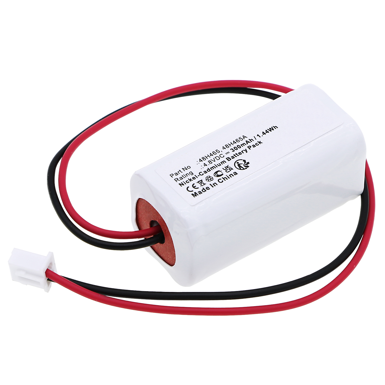 Synergy Digital Emergency Lighting Battery, Compatible with LumaPro LP-483-JC2P Emergency Lighting Battery (Ni-CD, 4.8V, 300mAh)