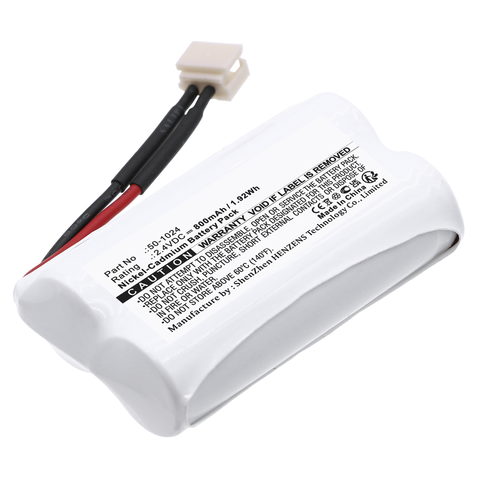 Synergy Digital Cars Battery, Compatible with MTH Trains 50-1024 Cars Battery (Ni-CD, 2.4V, 800mAh)