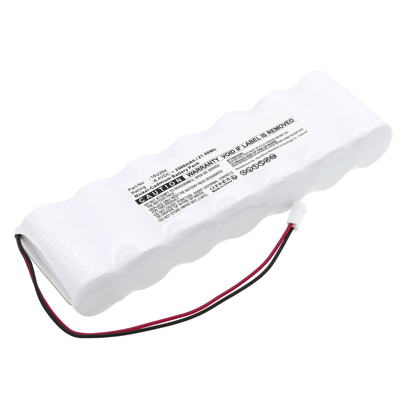 Synergy Digital Emergency Lighting Battery, Compatible with DUAL-LITE 16U264 Emergency Lighting Battery (Ni-CD, 8.4V, 2500mAh)