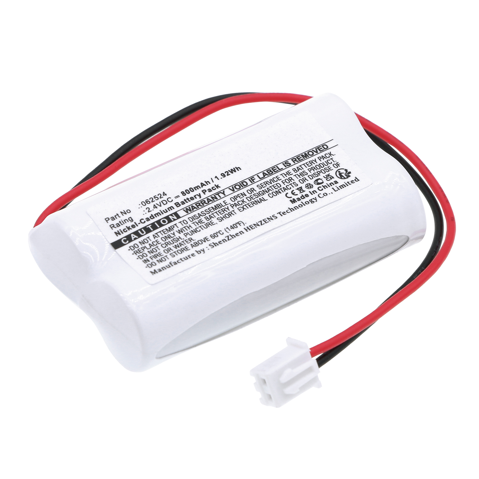 Synergy Digital Emergency Lighting Battery, Compatible with Legrand 061087 Emergency Lighting Battery (Ni-CD, 2.4V, 800mAh)