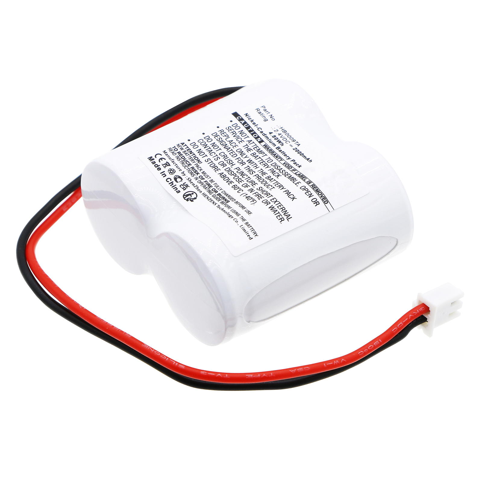 Synergy Digital Emergency Lighting Battery, Compatible with Legrand MGN0625 Emergency Lighting Battery (Ni-CD, 2.4V, 2000mAh)