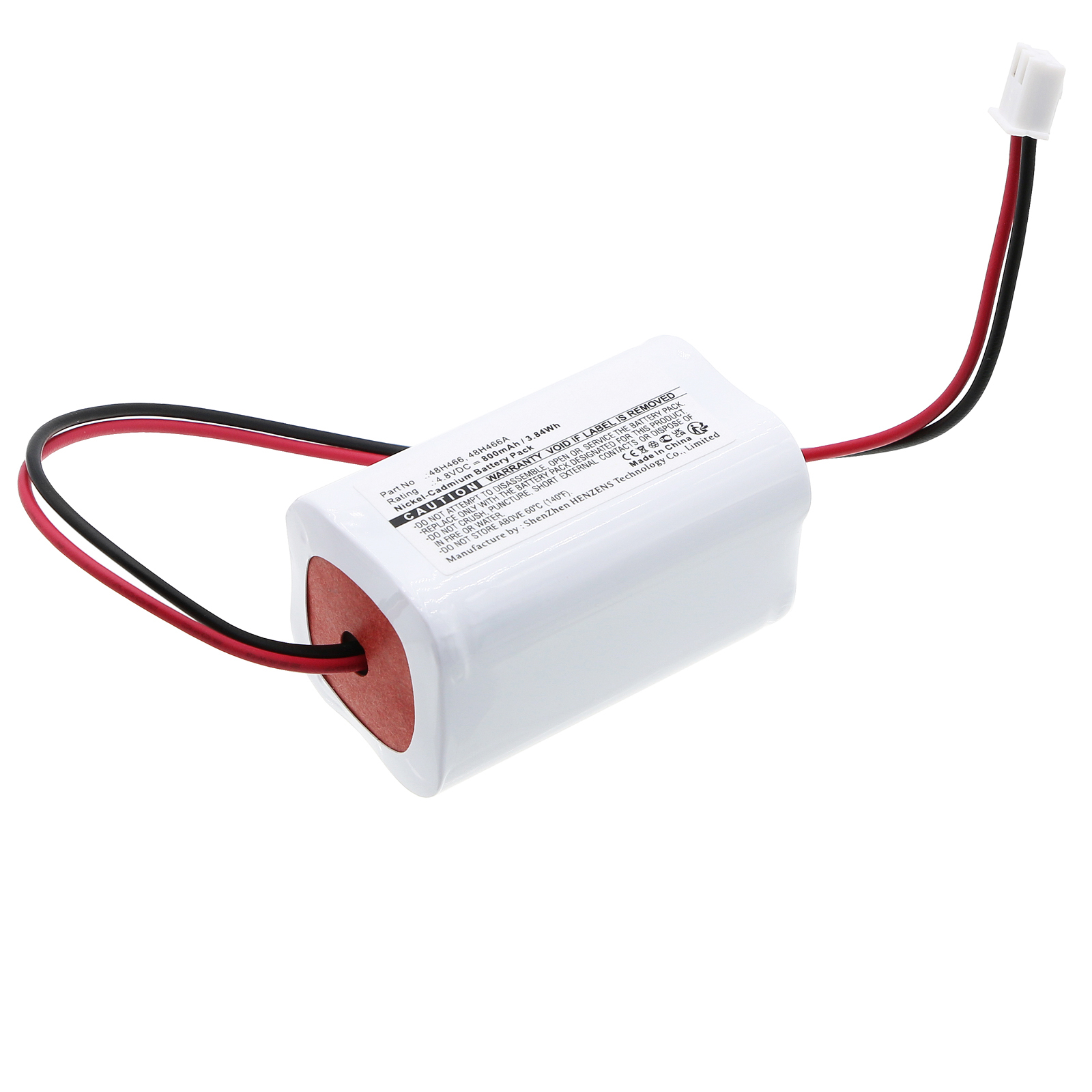 Synergy Digital Emergency Lighting Battery, Compatible with LumaPro 48H466 Emergency Lighting Battery (Ni-CD, 4.8V, 800mAh)