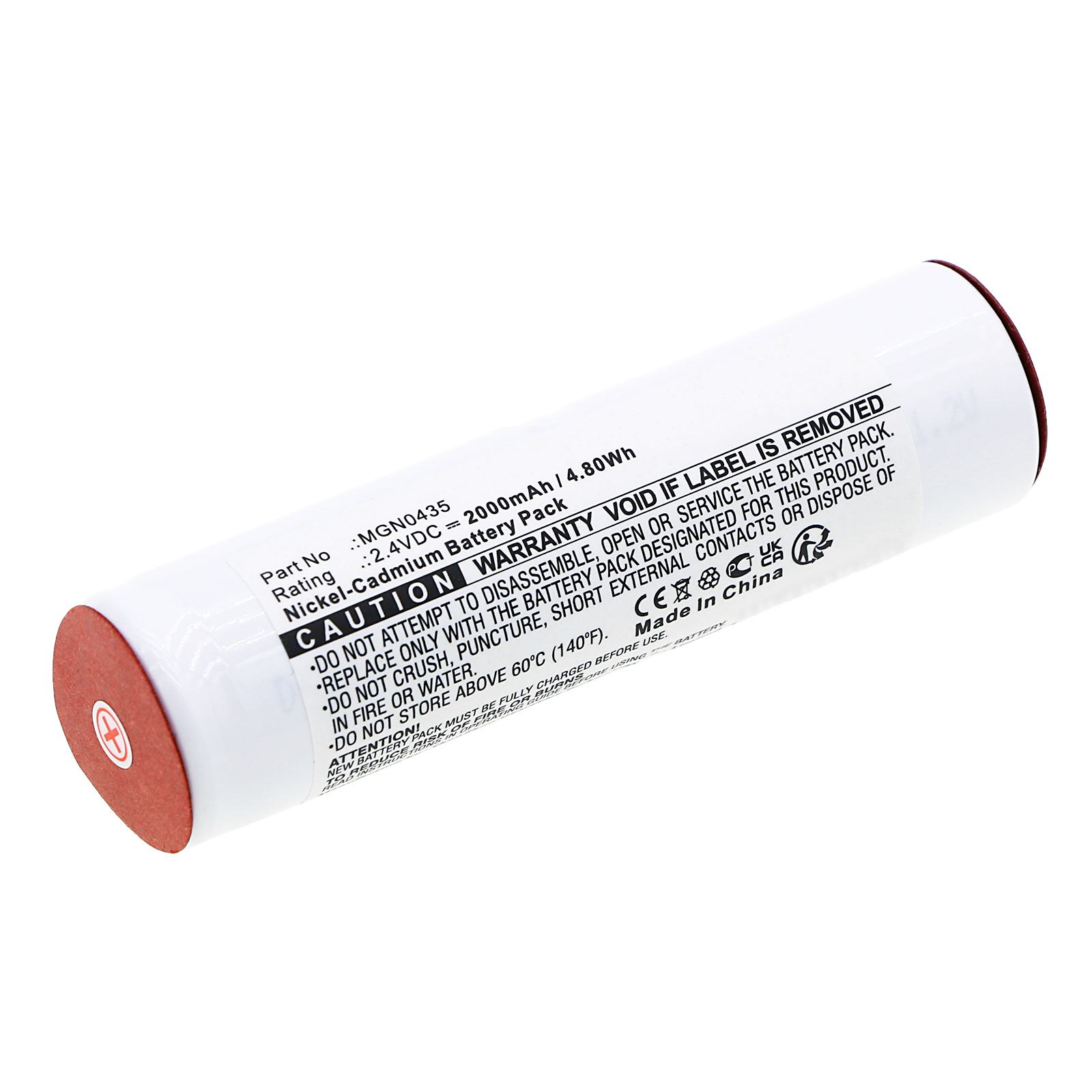 Synergy Digital Emergency Lighting Battery, Compatible with Saft MGN0435 Emergency Lighting Battery (Ni-CD, 2.4V, 2000mAh)