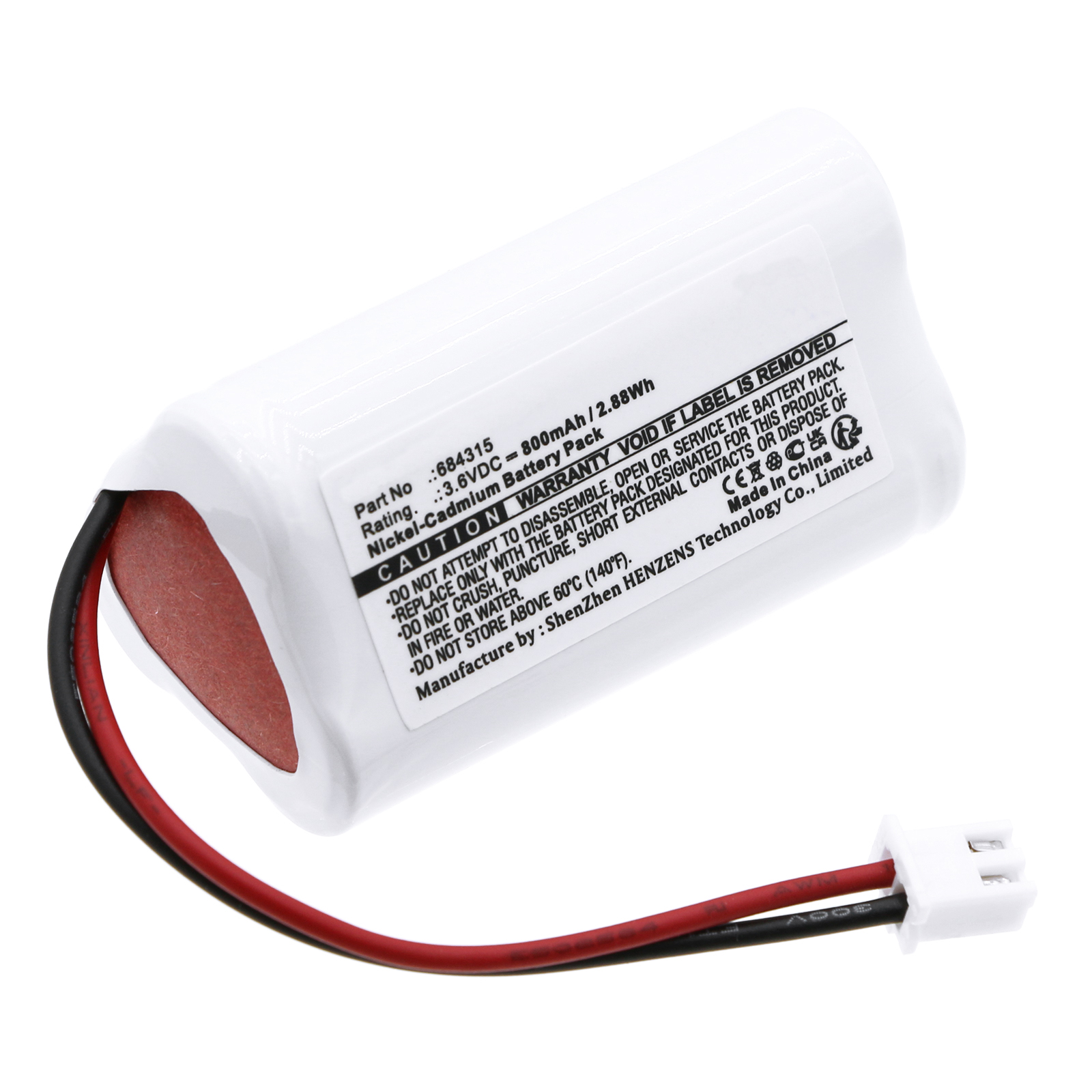 Synergy Digital Emergency Lighting Battery, Compatible with Lumenxl 684315 Emergency Lighting Battery (Ni-CD, 3.6V, 800mAh)