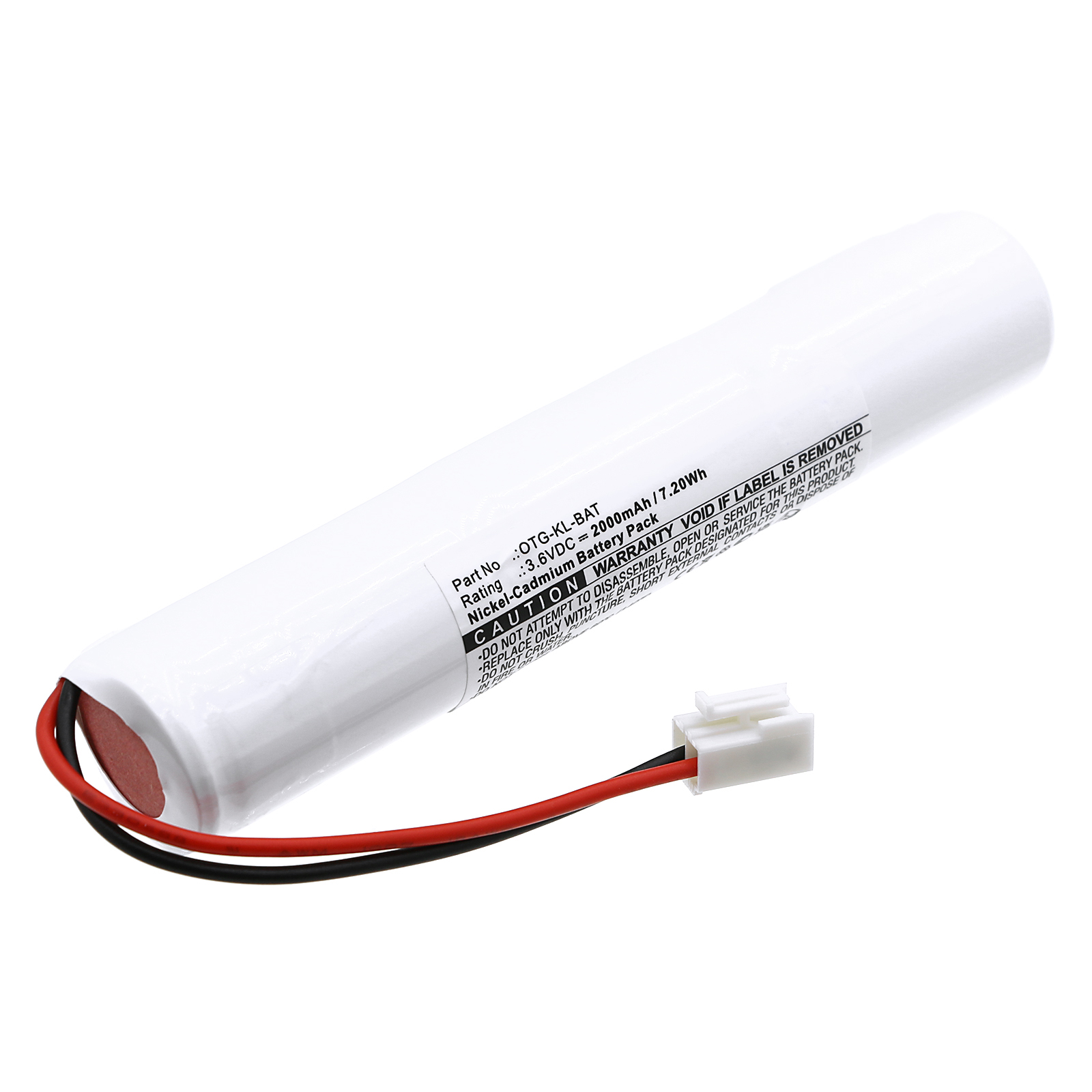 Synergy Digital Emergency Lighting Battery, Compatible with Lumenxl OTG-KL-BAT Emergency Lighting Battery (Ni-CD, 3.6V, 2000mAh)