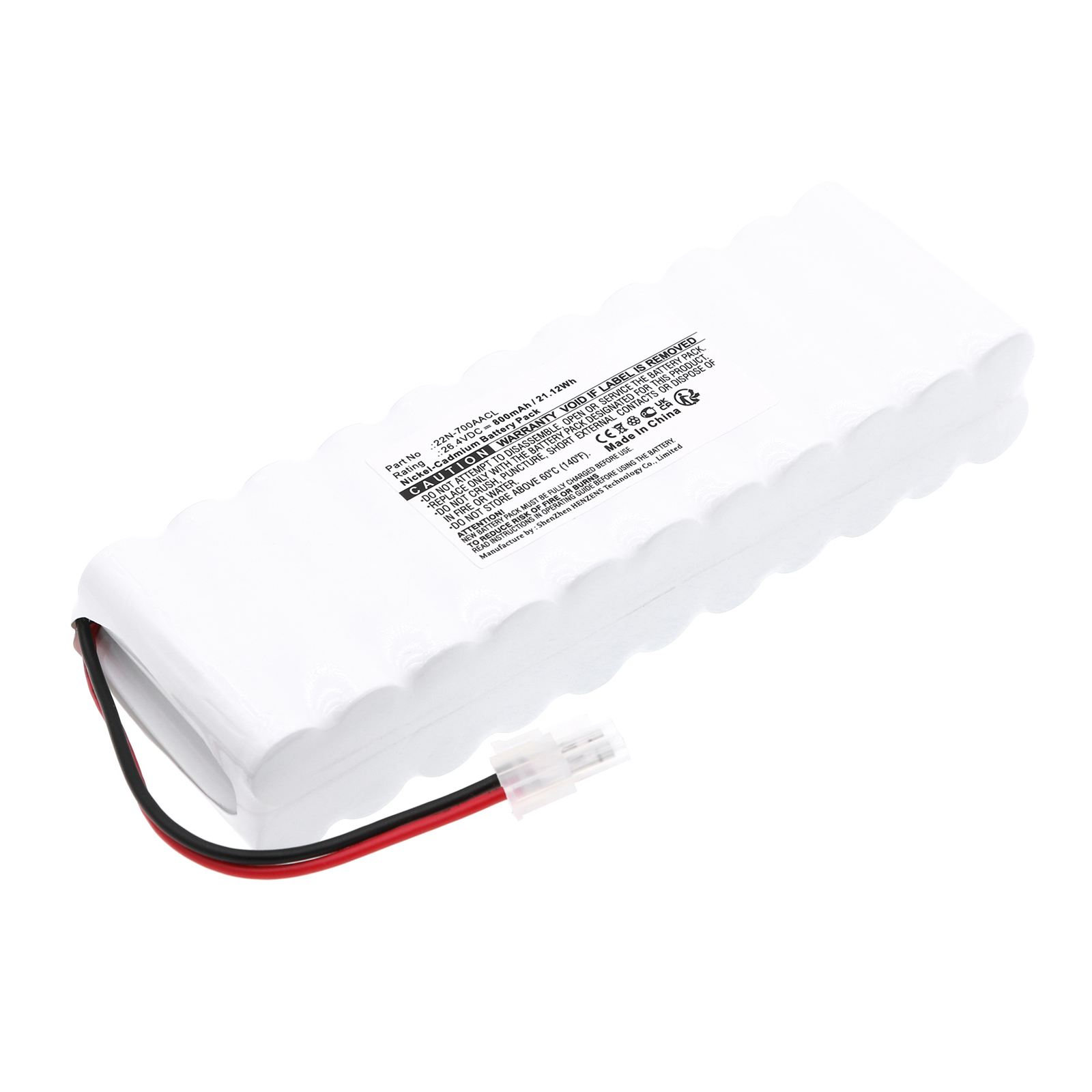 Synergy Digital PLC Battery, Compatible with Epson 22N-700AACL PLC Battery (Ni-CD, 26.4V, 800mAh)