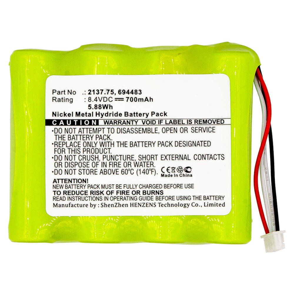 Synergy Digital Equipment Battery, Compatible with AEMC 2137.52, 2137.61, 2137.75, 2137.81, 694483 Equipment Battery (Ni-MH, 8.4V, 700mAh)