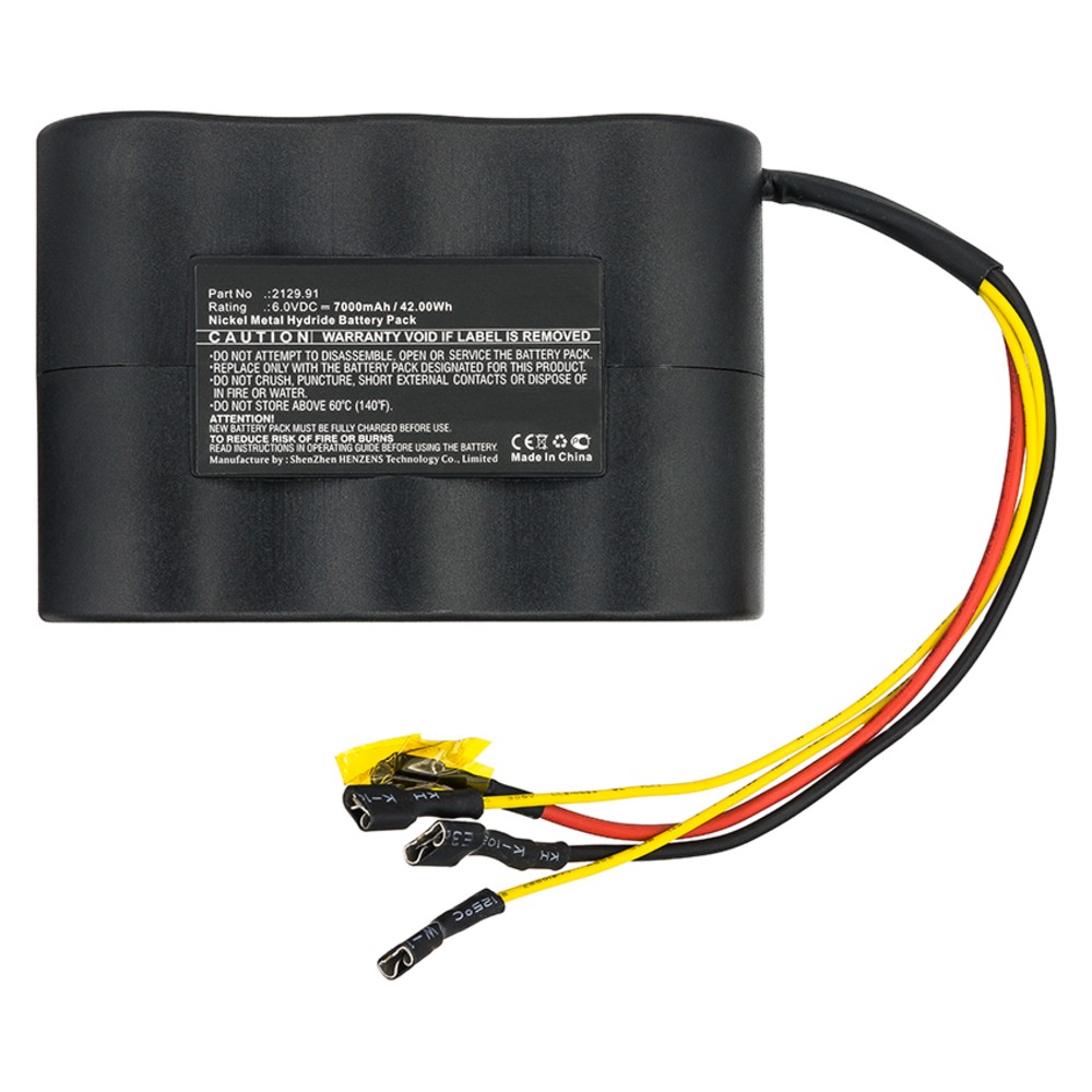 Synergy Digital Equipment Battery, Compatible with AEMC 2129.91 Equipment Battery (Ni-MH, 6V, 7000mAh)